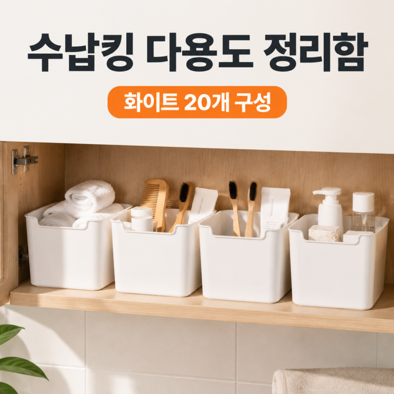 수납킹 다용도 욕실 정리함 화이트 20개, 선반과 서랍 정리에 활용하는 방법