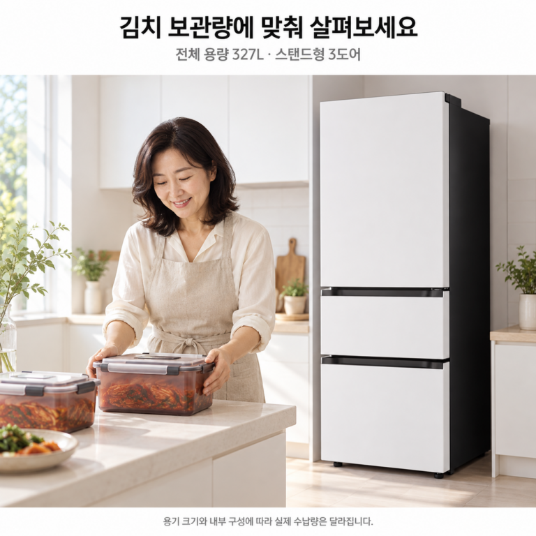 LG 김치냉장고 327L, 스탠드형 3도어 Z330MQQF11장단점과 설치 전 확인할 점